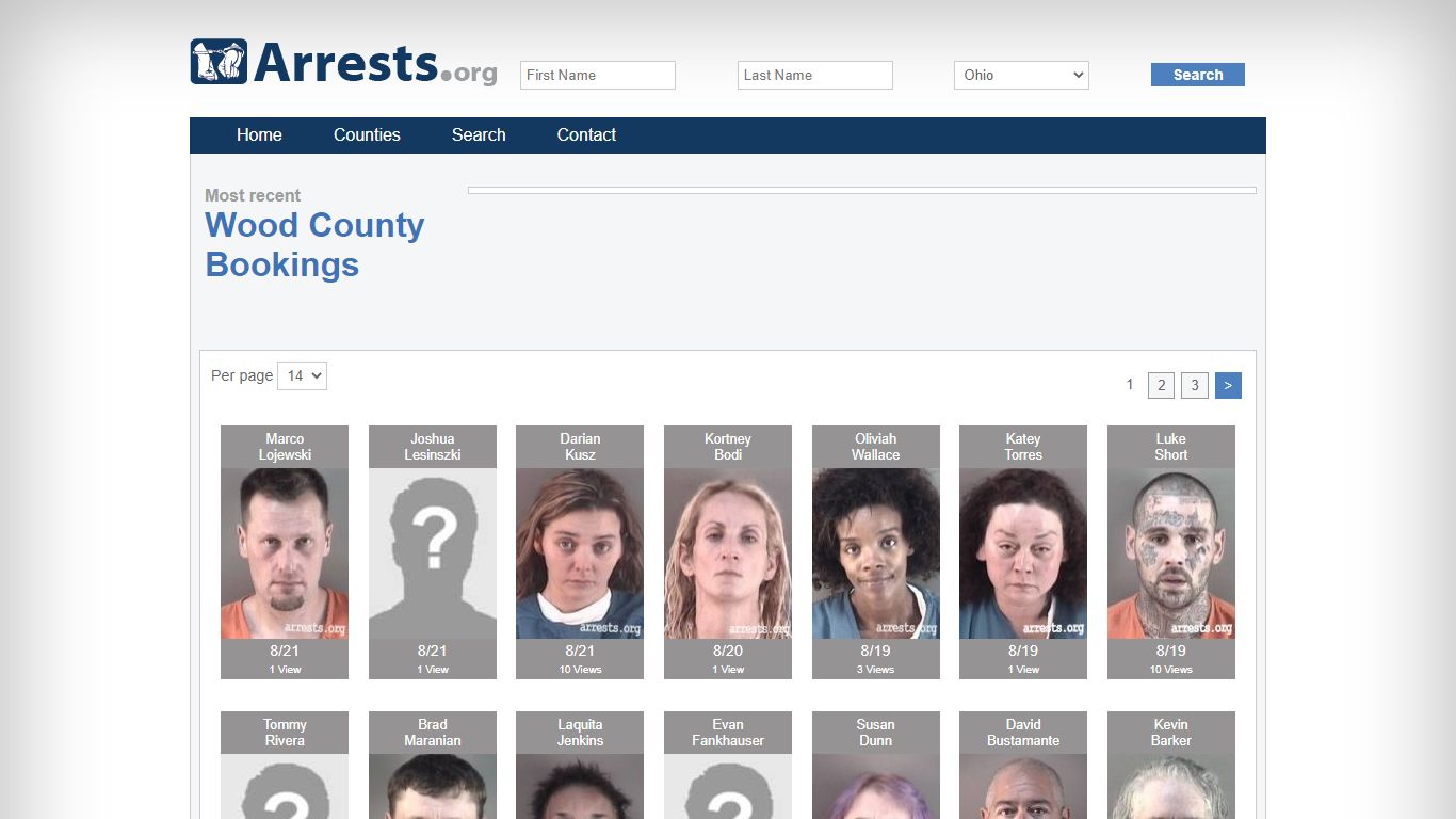 Wood County Arrests and Inmate Search